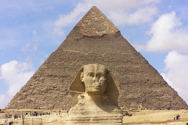 The Sphinx and the pyramid of Khafre