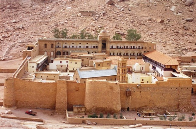 Saint Catherine’s Monastery and its surrounding area