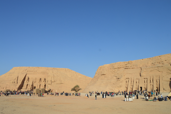 The small and large temples of Abu Simbel
