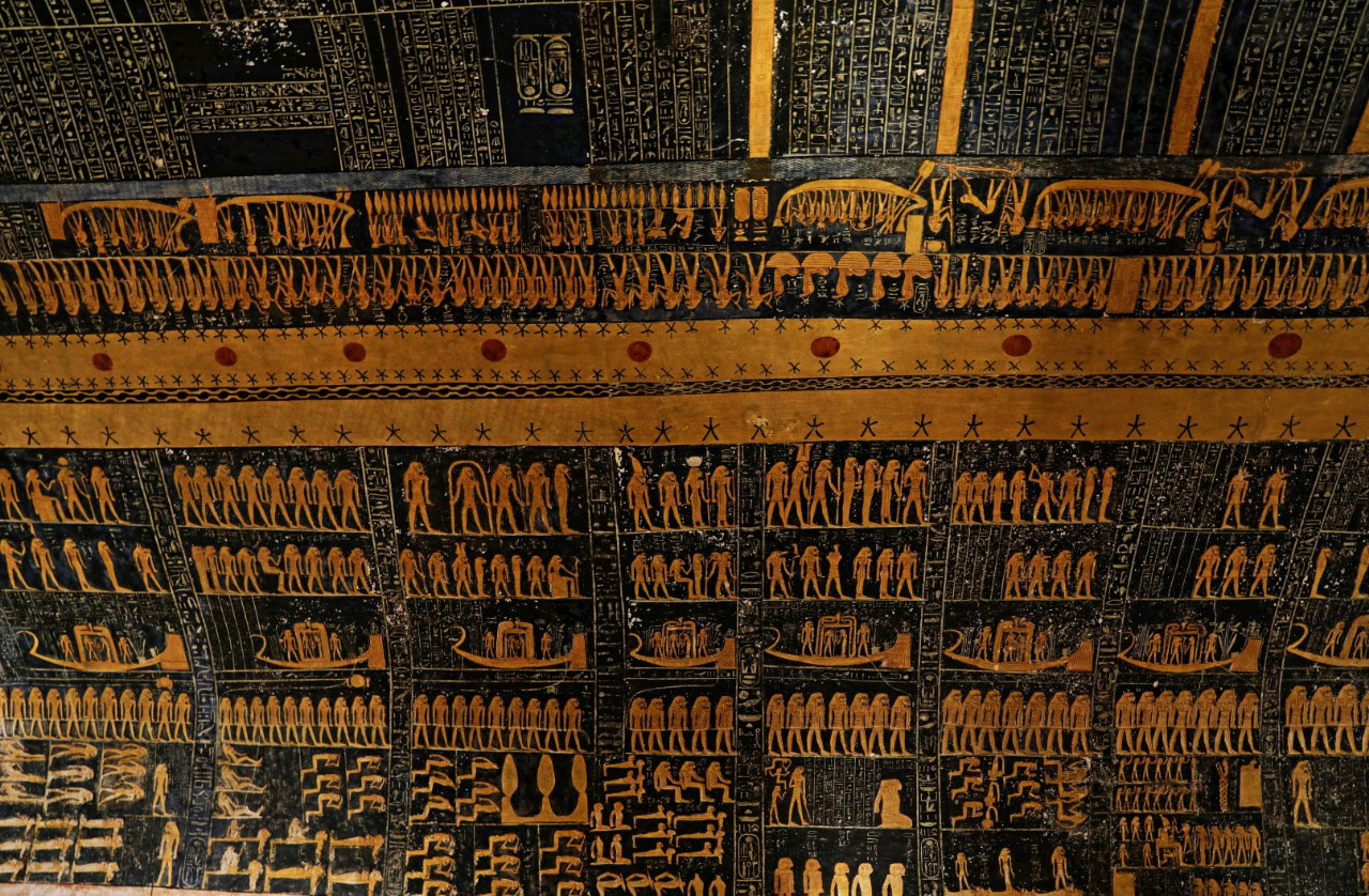 Ceiling, depicts Book of the Night