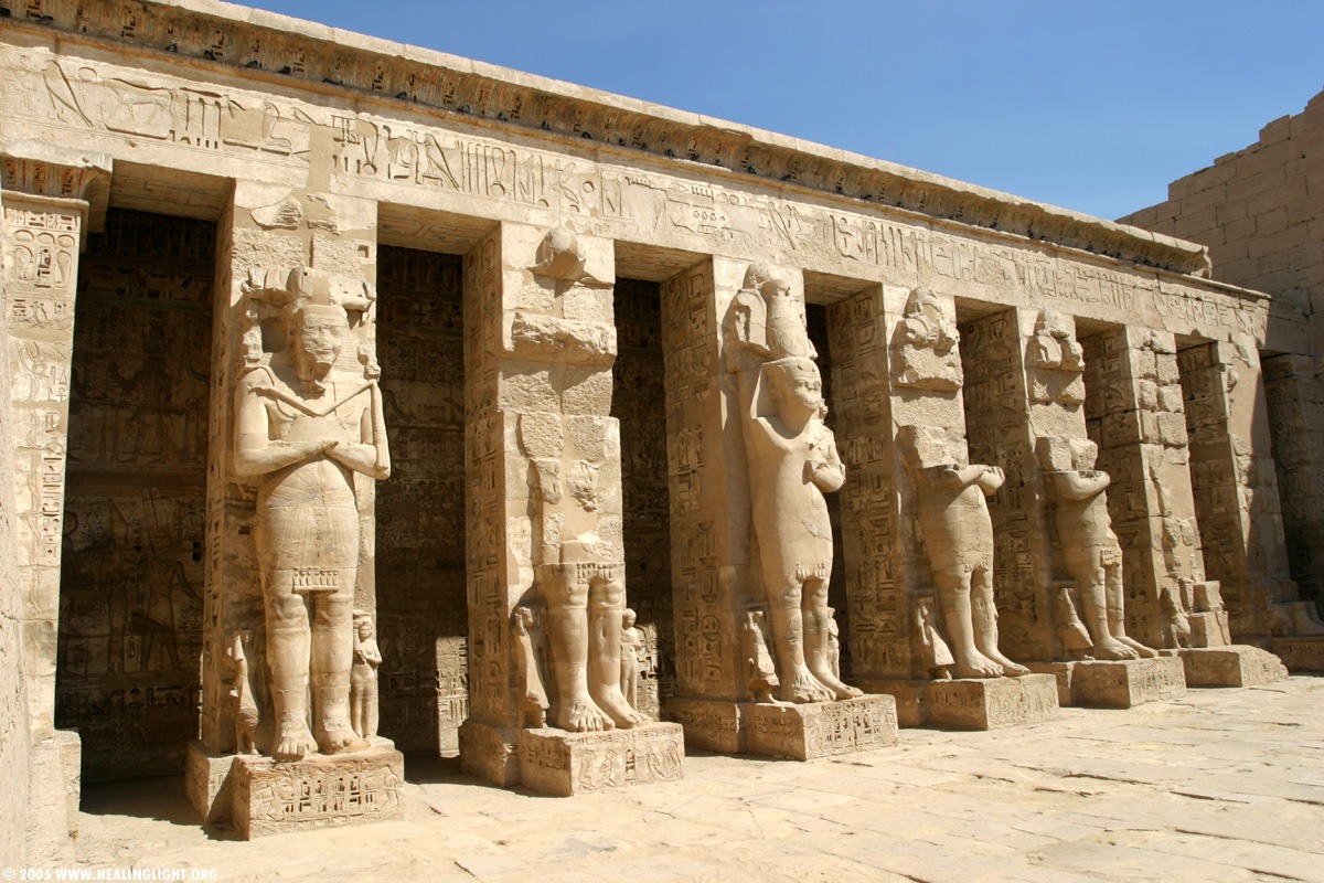 The Osirid columns of King Ramses III