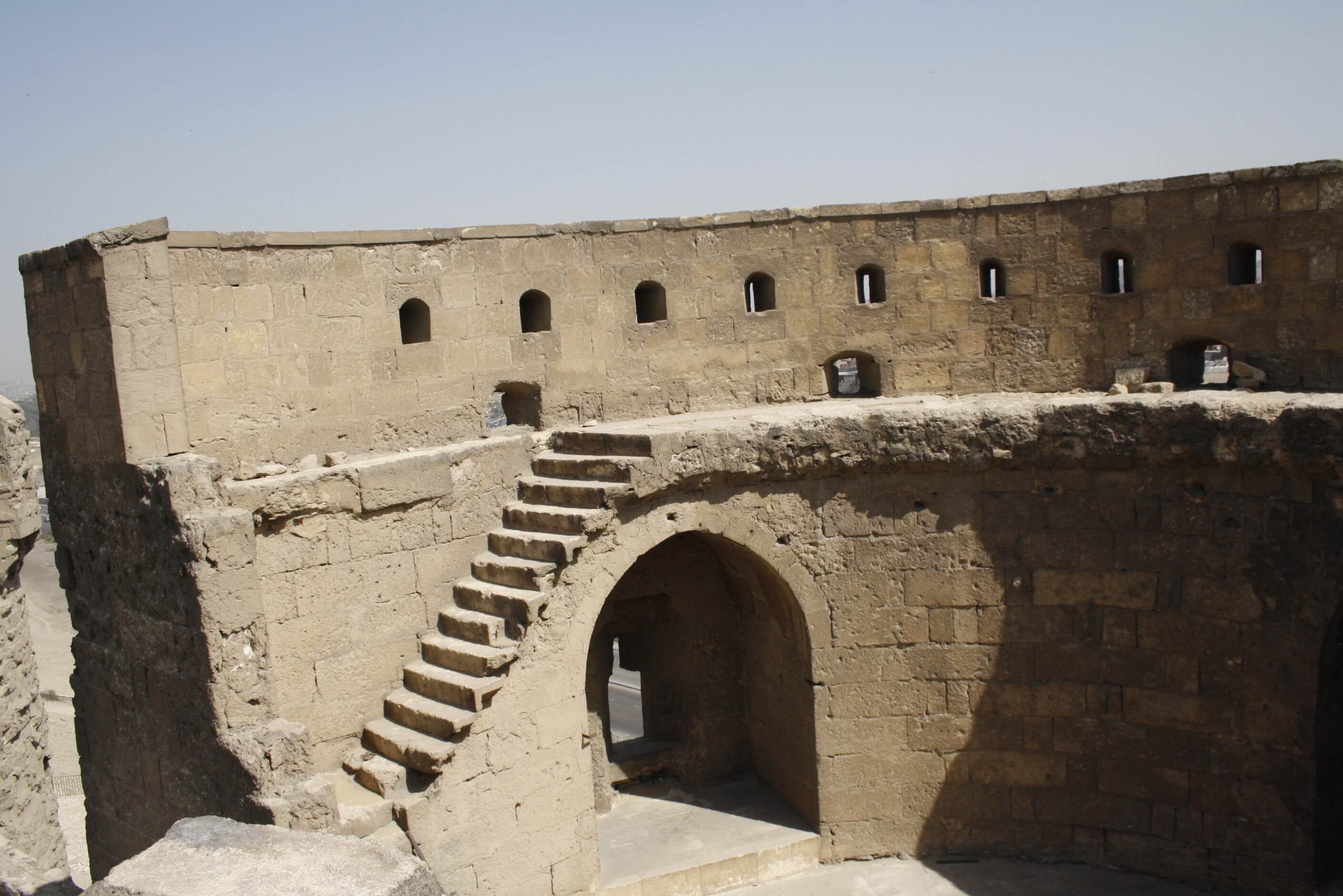 The towers Citadel of Salah al-Din Ayyubi