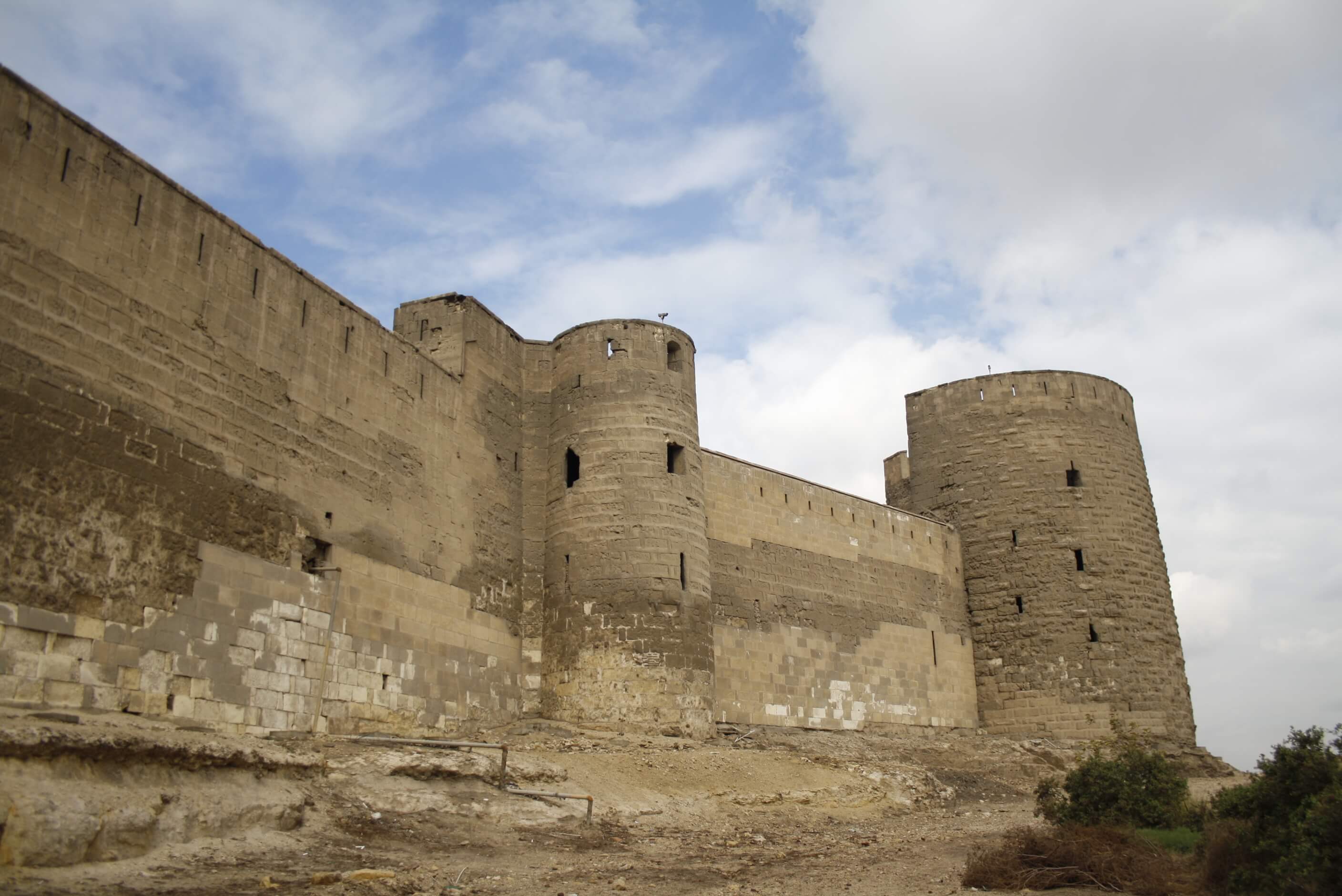The towers Citadel of Salah al-Din Ayyubi