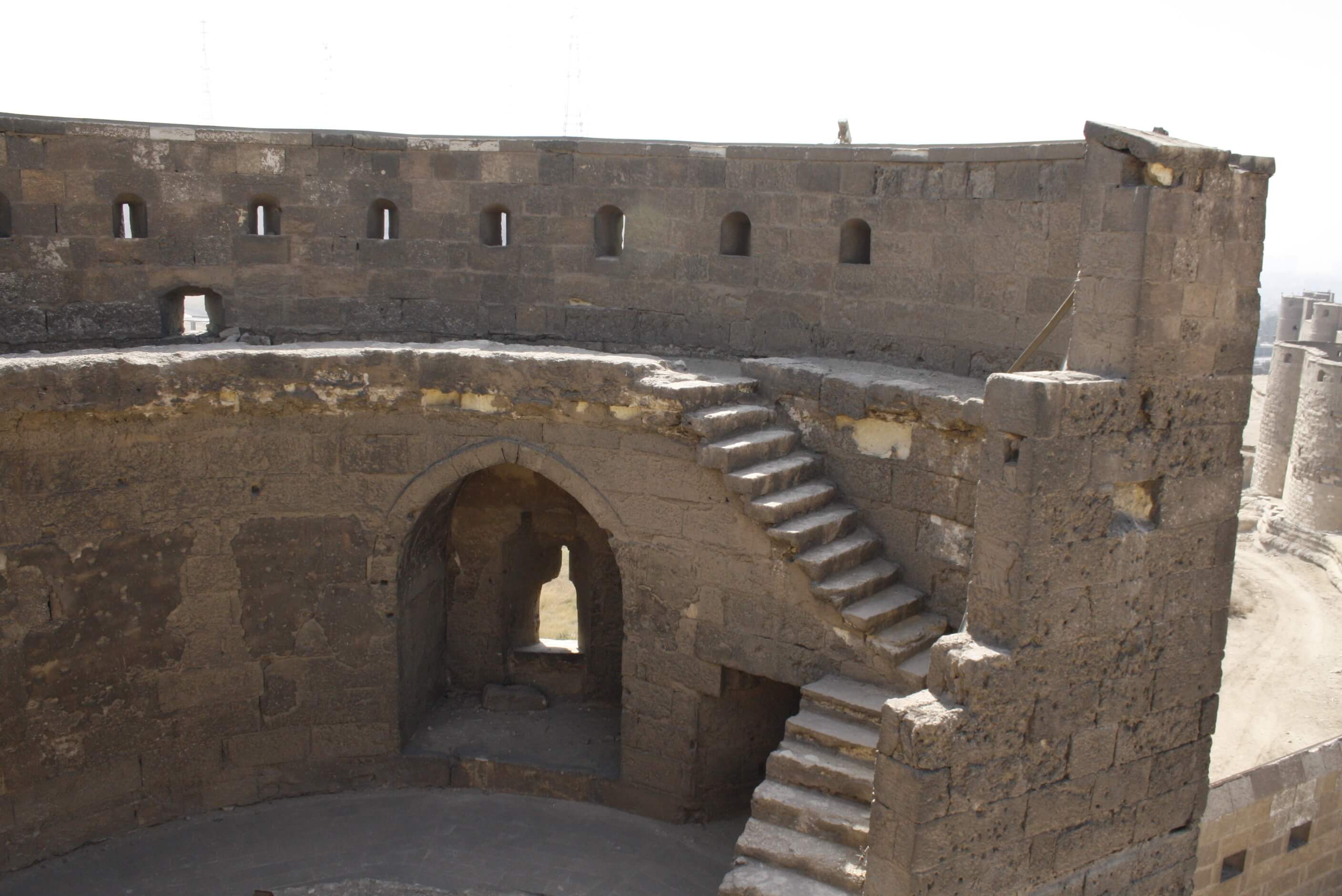 The towers Citadel of Salah al-Din Ayyubi