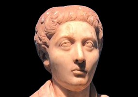 A bust of a young man