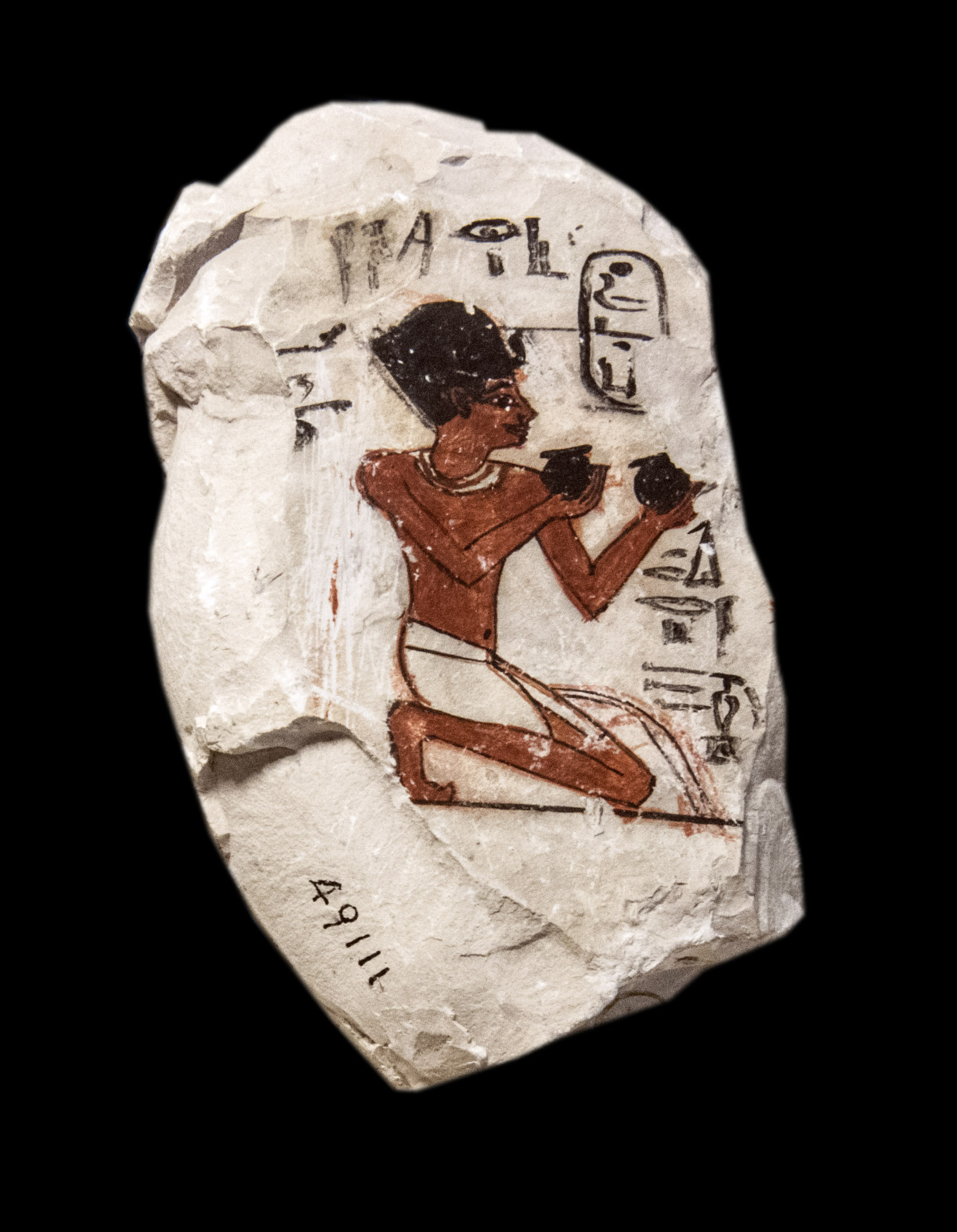 Ostracon Bearing an Image of Hatshepsut