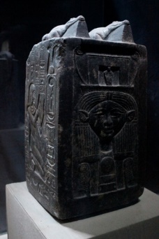 Stone statue of the god Sobek