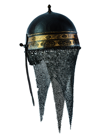 Steel helmet to protect the warrior's head