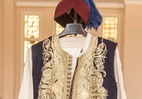 Footman’s livery worn