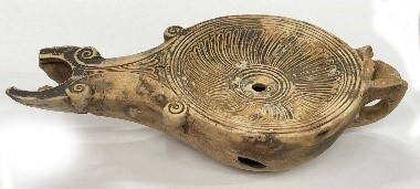 A circular lamp