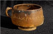 A mug with one side handle